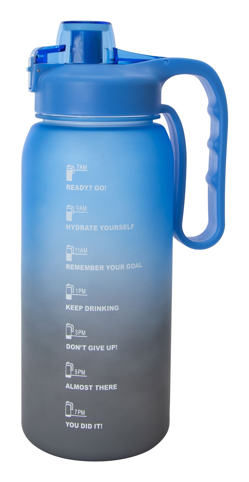 Sports Hydration Bottle 74.5oz Gray/Blue
