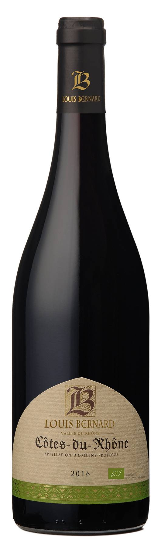 Louis Bernard - Vin rouge côtes du Rhône 2016 (750 ml)