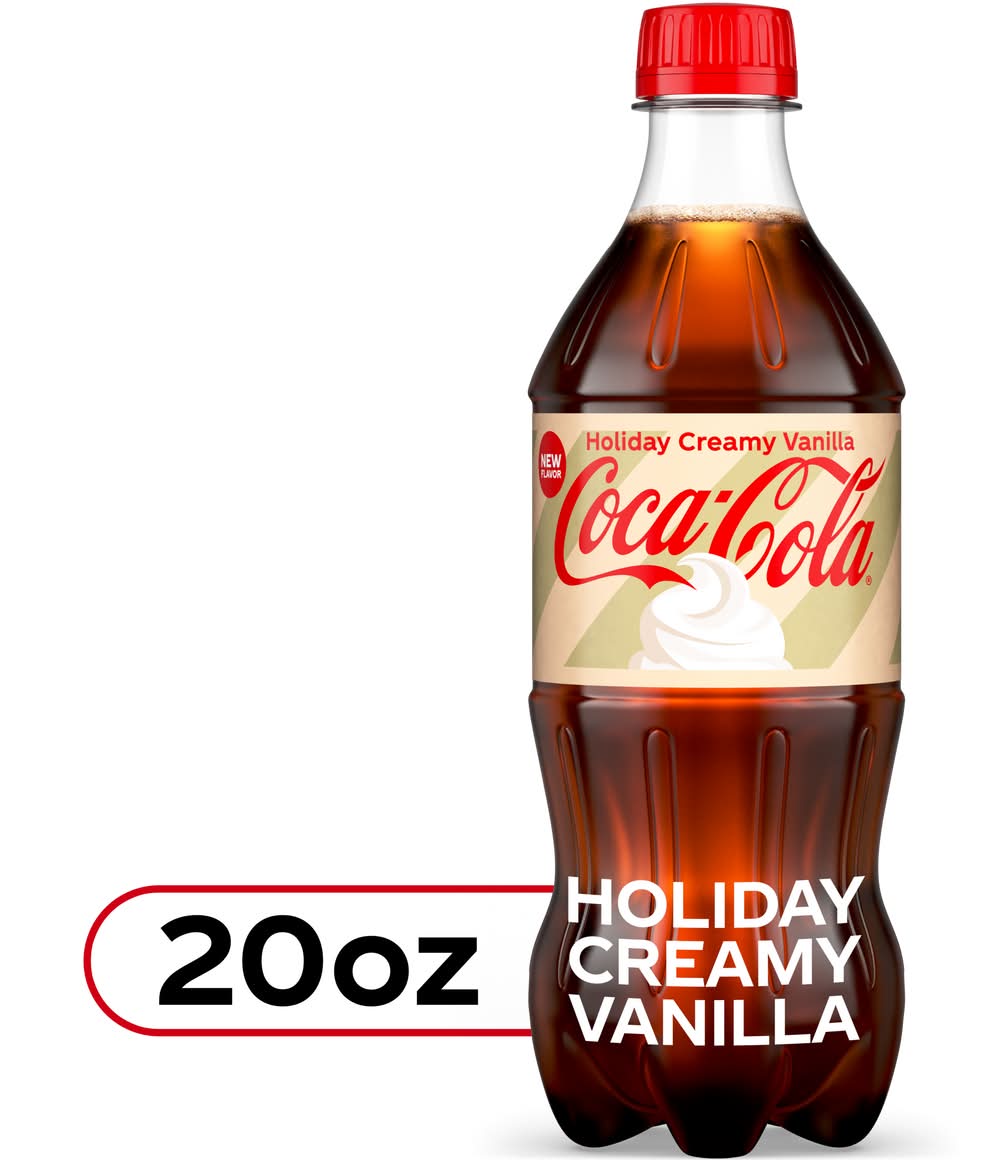 Coca-Cola Soda, Holiday Creamy Vanilla (20 fl oz)