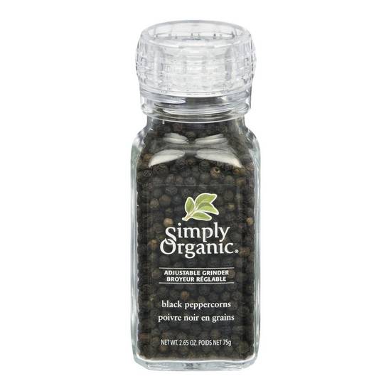 Simply Organic Whole Black Peppercorns (75 g)