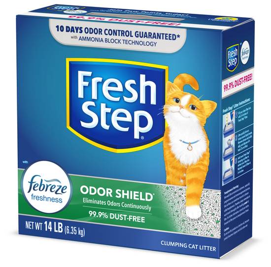 Fresh Step Odor Shield Clumping Cat Litter Febreze Fresh (14 lb)