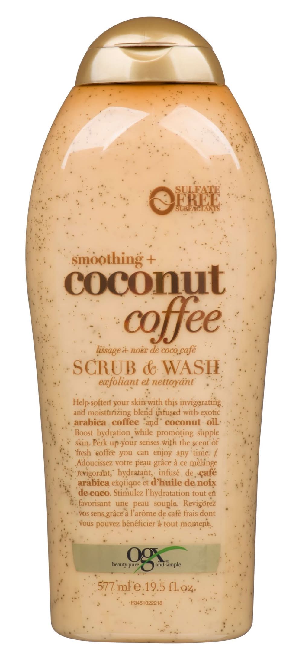 OGX exfoliant pour le corps ogx noix de coco et café (577ml) - coconut coffee body scrub & wash (577 ml)