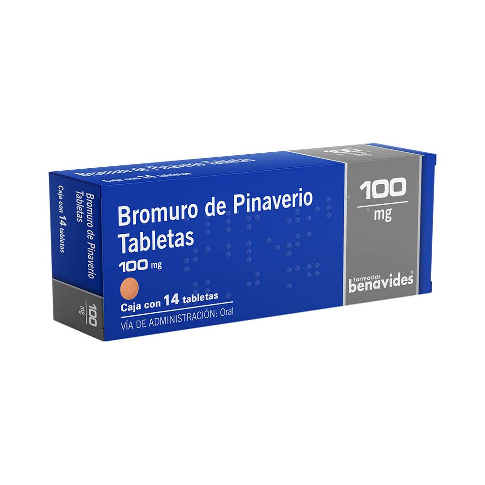 Almus bromuro de pinaverio tabletas 100 mg (14 piezas)