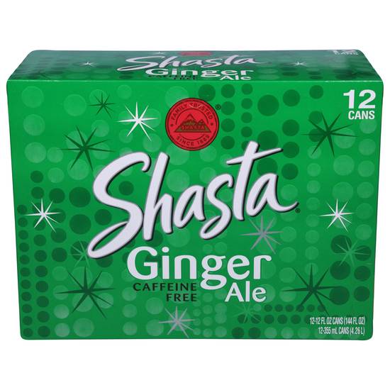 Shasta Caffeine Free Ale Soda (12 pack, 12 fl oz) (ginger)