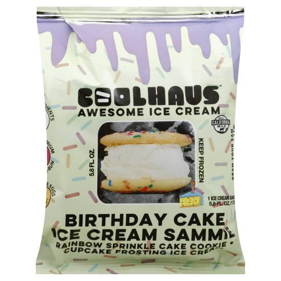 Coolhaus Birthday Cake Ice Cream Sammie (5.8 fl oz)
