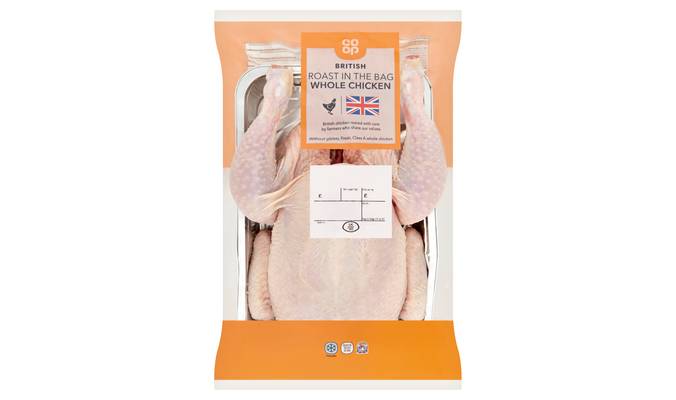 Co-op British Roast in The Bag Whole Chicken
