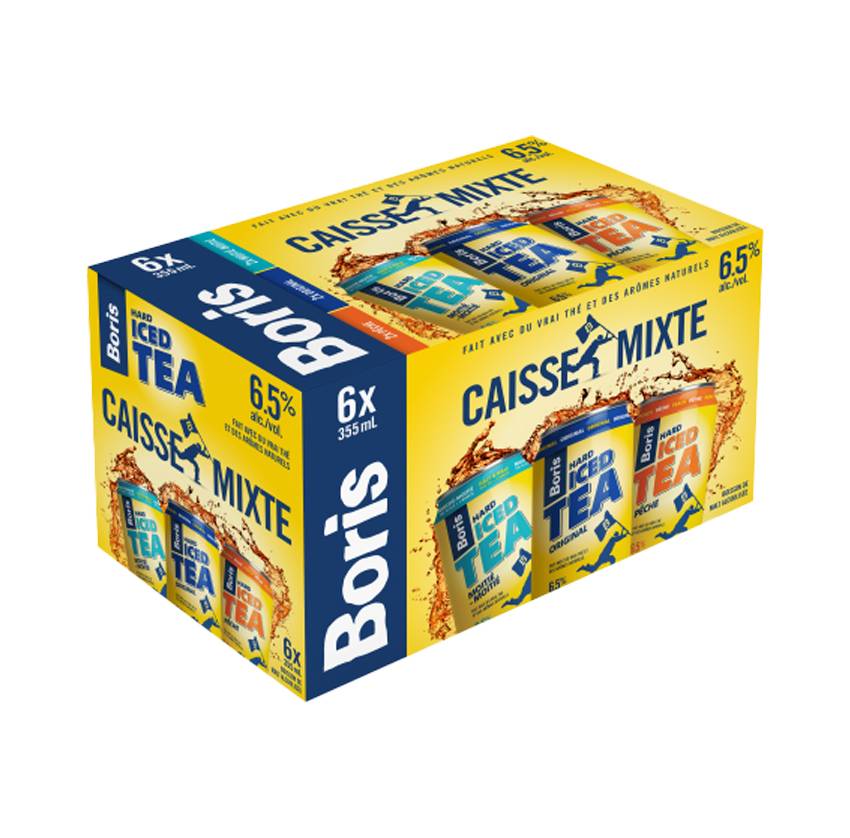 Boris Iced Tea Mix Pack  (6 Cans, 355ml)