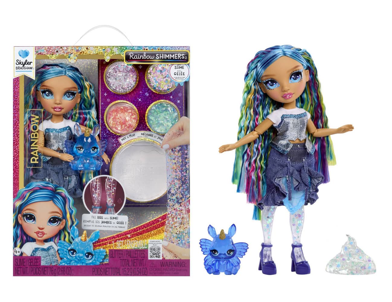 RAINBOW HIGH Shimmers With Slime Fashion Doll, Skyler Bradshaw