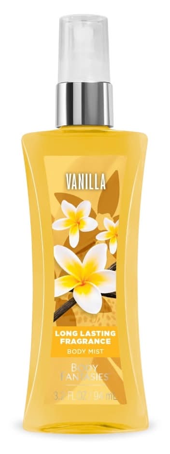 Body Fantasies Unisex Adult Fragrance Body Mist & Spray, Vanilla (3.2 oz)