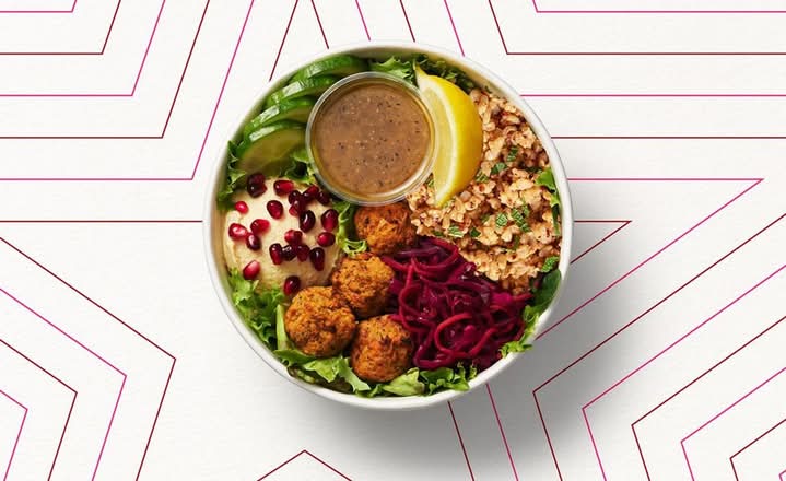 Humous & Falafel Mezze Salad