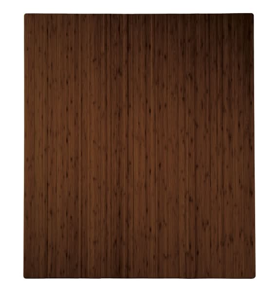 Realspace™ Bamboo Chair Mat, 42" x 48", Brown