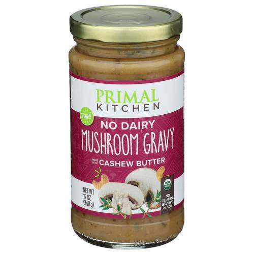 Primal Kitchen Organic No Dairy Mushroom Gravy Made With Cashew Butter