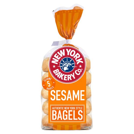SAVE £0.70 New York Bakery Co. Bagels, Sesame x5