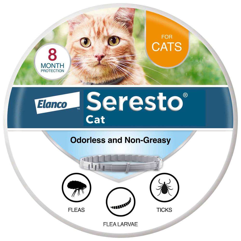 Seresto 8-Month Flea and Tick Prevention Collar For Cats