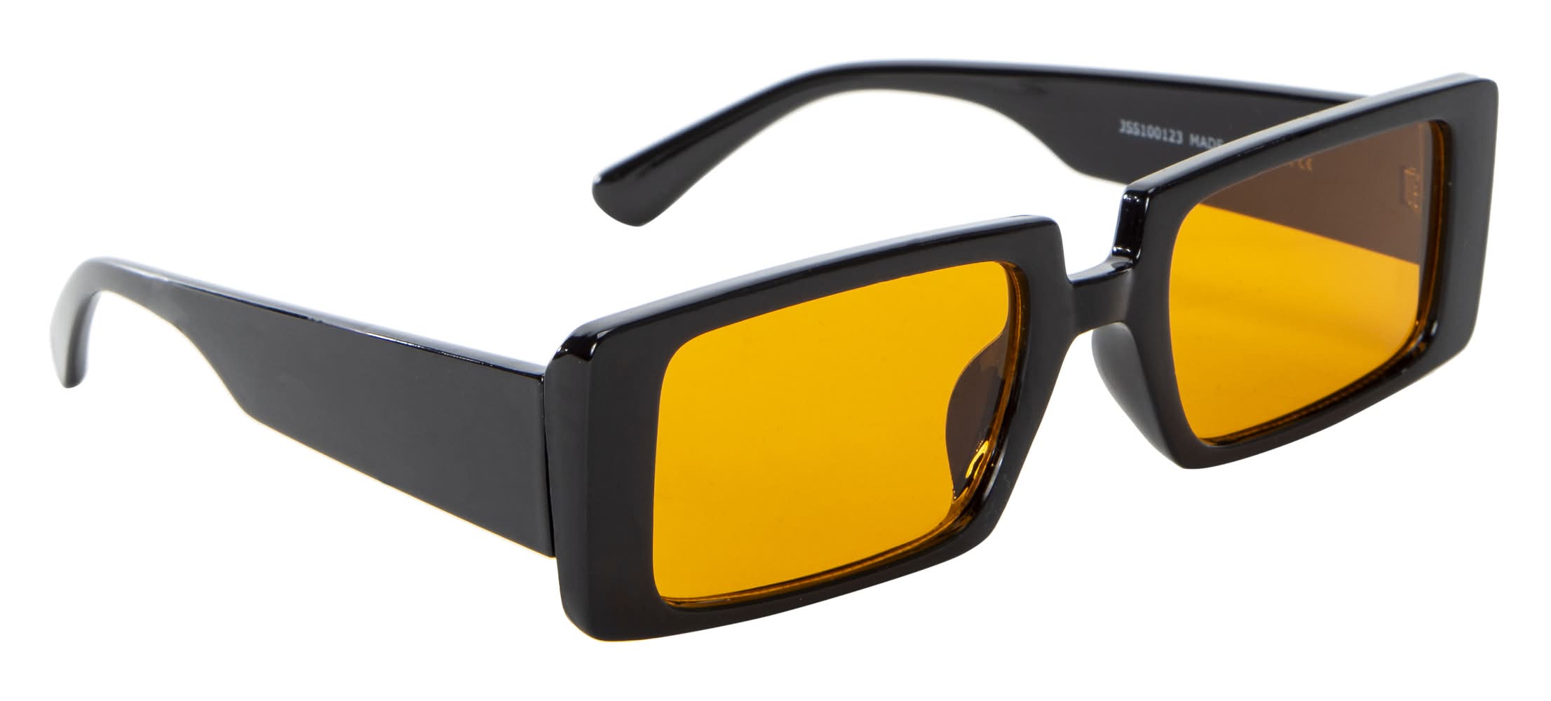 Mens Rectangle Sunglasses Orange