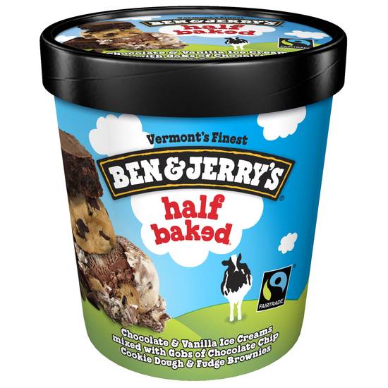 Ben & Jerry's Ice Cream Half Baked Non-GMO (16 oz)