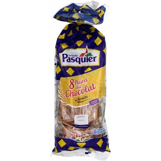 Pains au chocolat au levain BRIOCHE PASQUIER - le paquet de 8 - 360 g