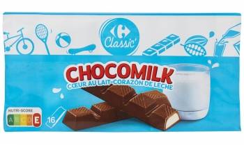 Mini barrita de chocolate con corazón de leche Carrefour Classic' 200 g.
