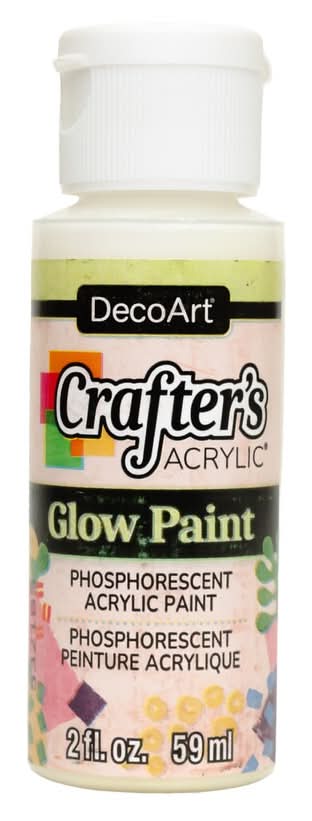 DecoArt Crafter's Acrylic Phosphorescent Acrylic Glow Paint, 1-ct.