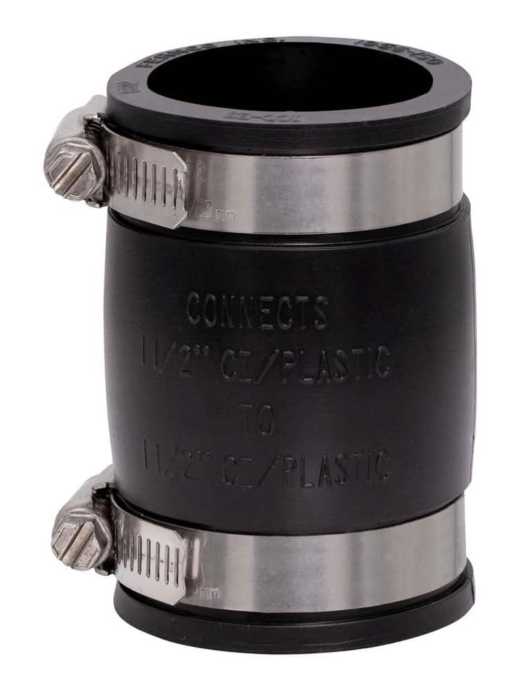 Fernco 1-1/2 In. X 1-1/2 In. Dwv Flexible Pvc Coupling