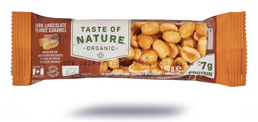Barre au noix, au chocolat, bio, Taste of Nature