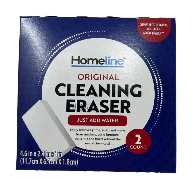 Homeline Original Cleaning Erasers, 4.6x2.4x1 in (2 ct)