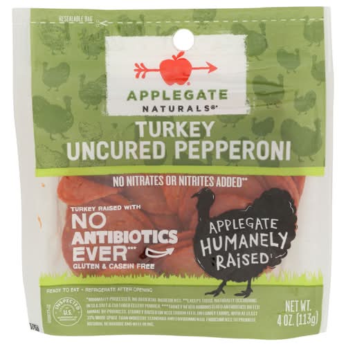 Applegate Naturals Uncured Turkey Pepperoni