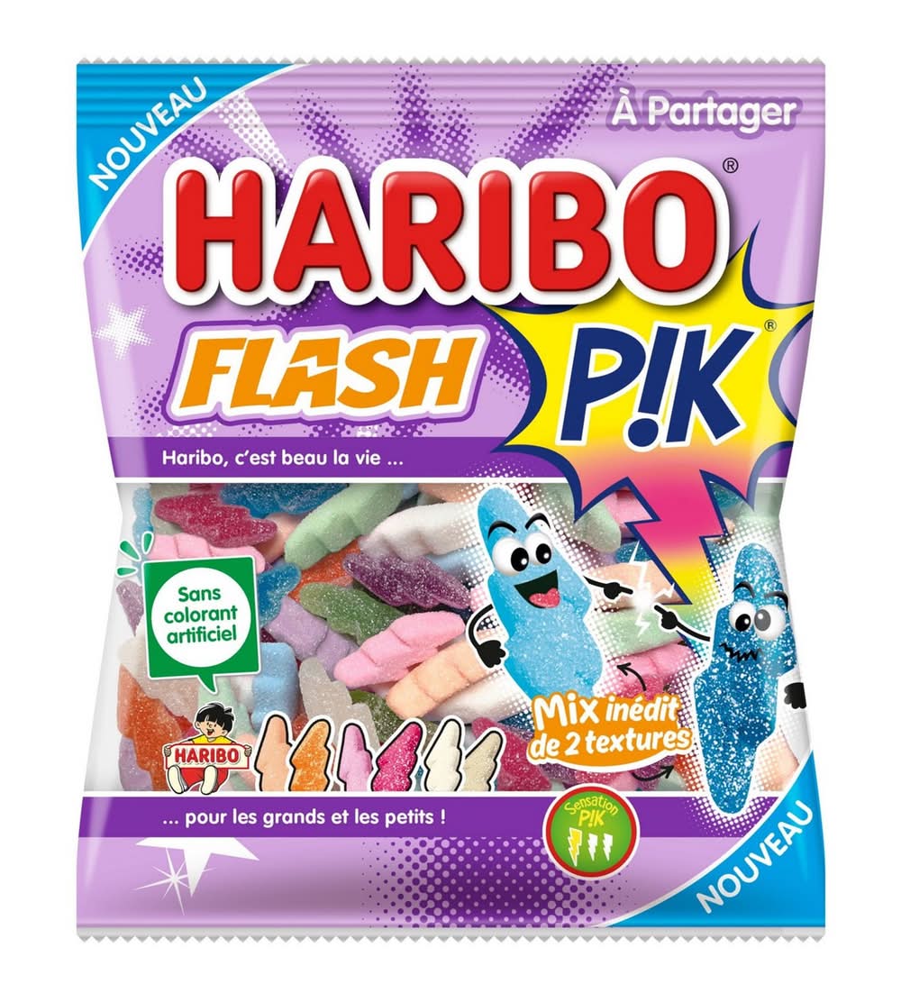 Haribo - Bonbons gélifiés flash pik (180g)