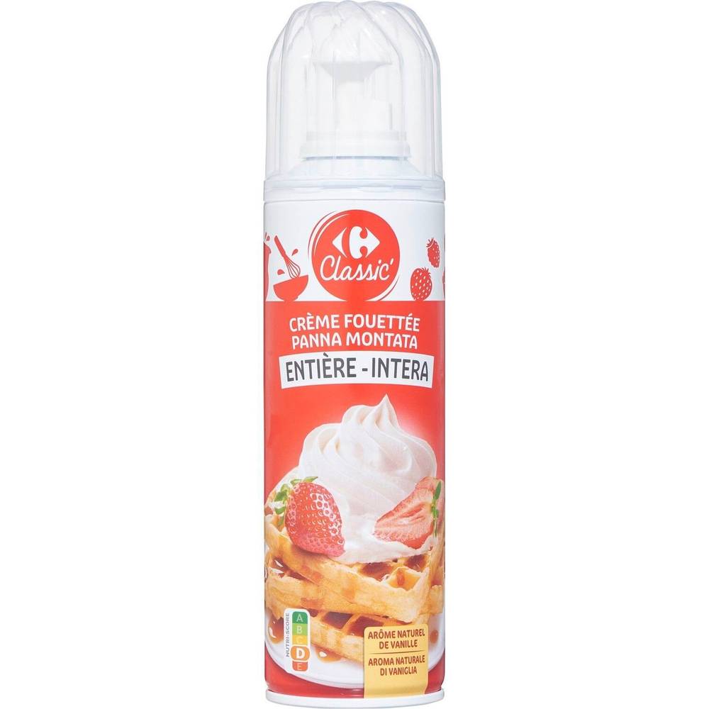 Carrefour Classic' - Crème fouettée entière (250g)