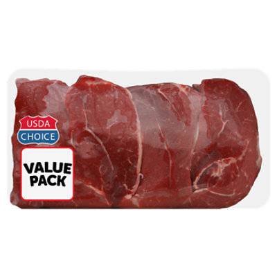 Beef Usda Choice Steak Cross Rib Boneless Value Pack - 3 Lb