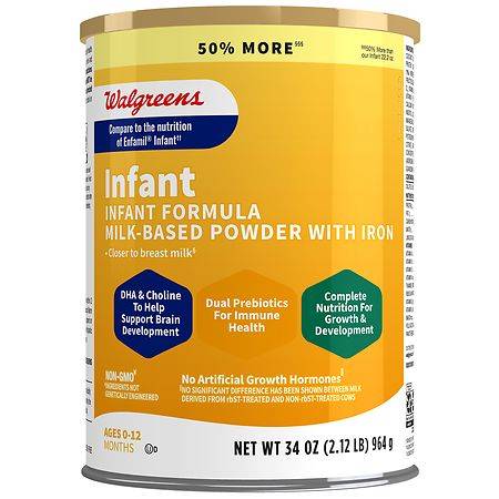Walgreens Infant Milk Based Baby Formula Powder
