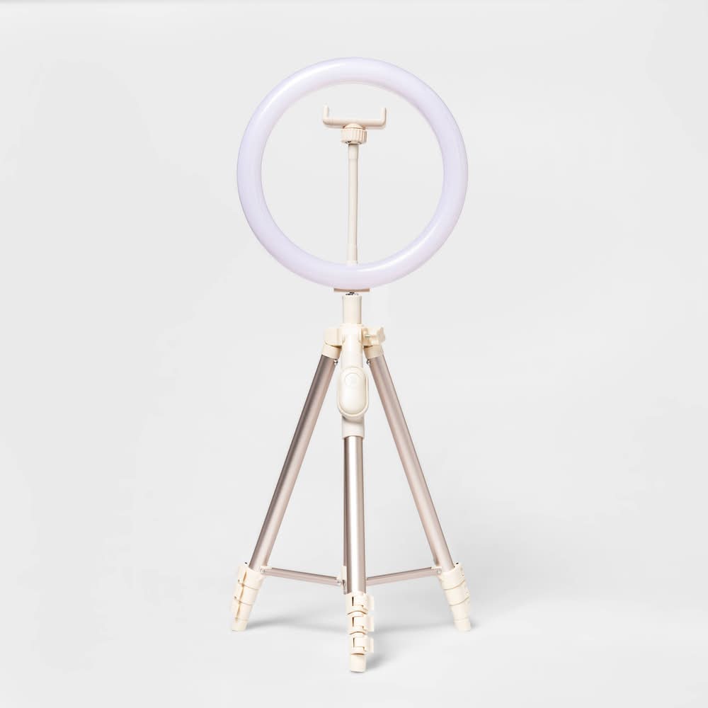 Heyday Ring Light With Tripod, Stone White