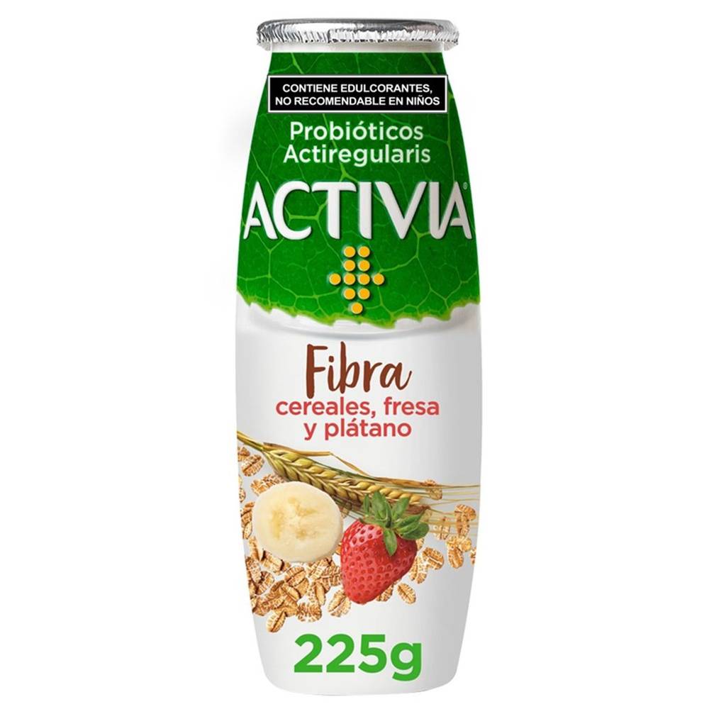 Activia yoghurt bebible fibra (fresa - plátano - cereales)