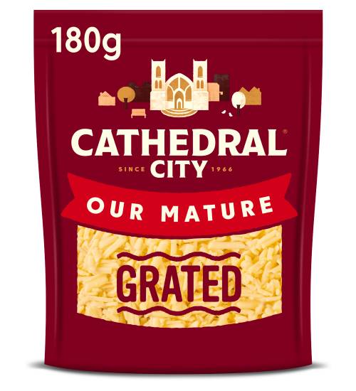 Cathedral City Grated Mature Cheddar Cheese (180g)