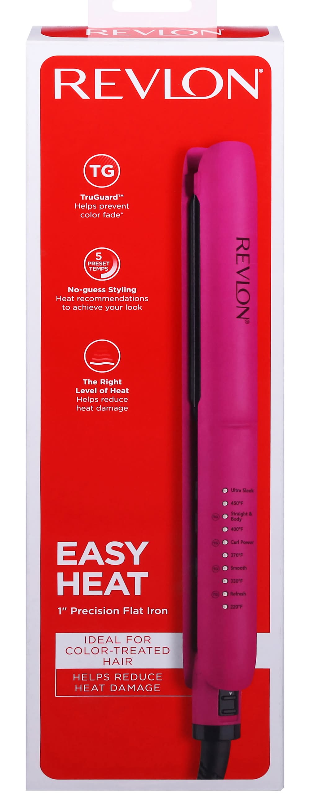 Revlon Easy Heat 1 Inch Precision Flat Iron