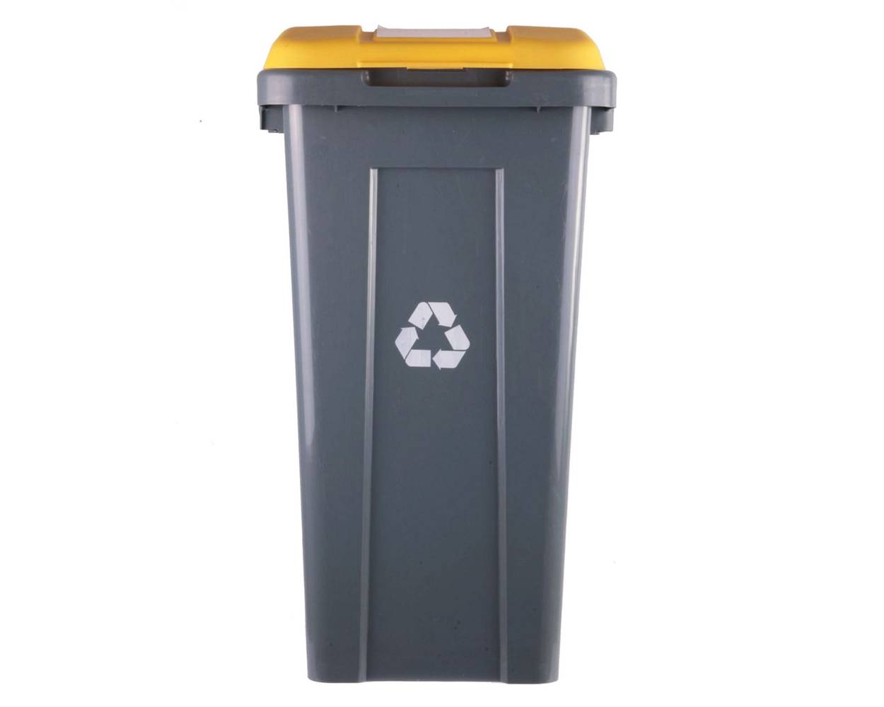 Wenco basurero reciclaje tapa amarillo (61 x 34 x 40 cm)