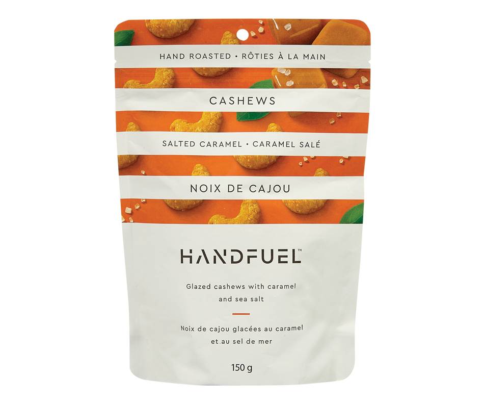 Handfuel noix de cajou, caramel salé (150 g) - cashews, salted caramel (150 g)