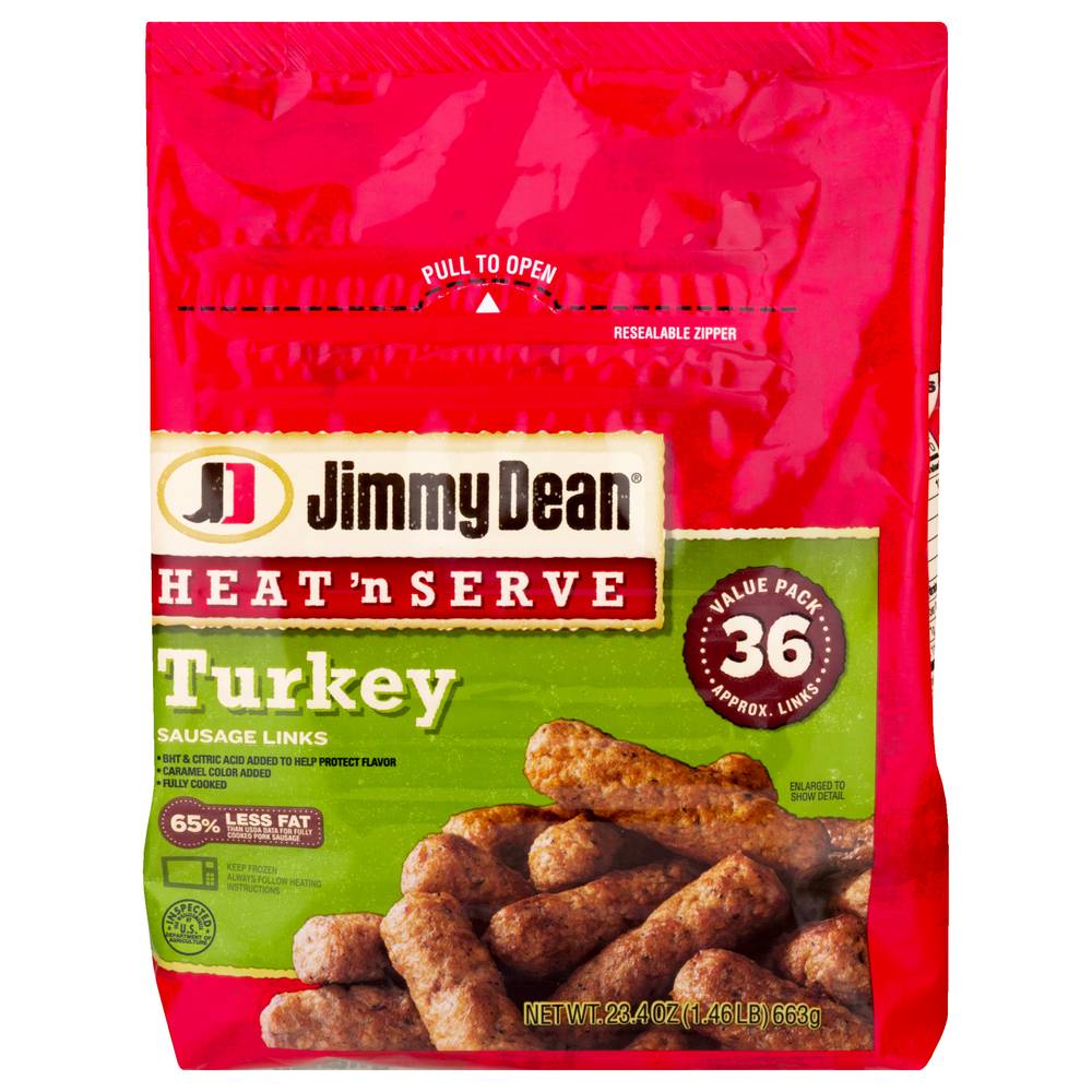 Jimmy Dean Heat 'N Serve Turkey Sausage Links (1.46 lbs)