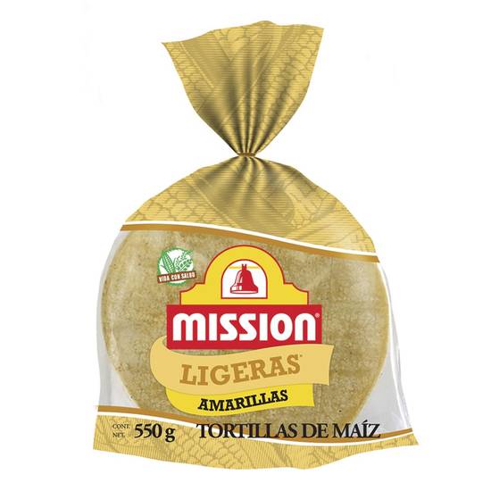 Mission tortilla de maíz ligera (amarilla)