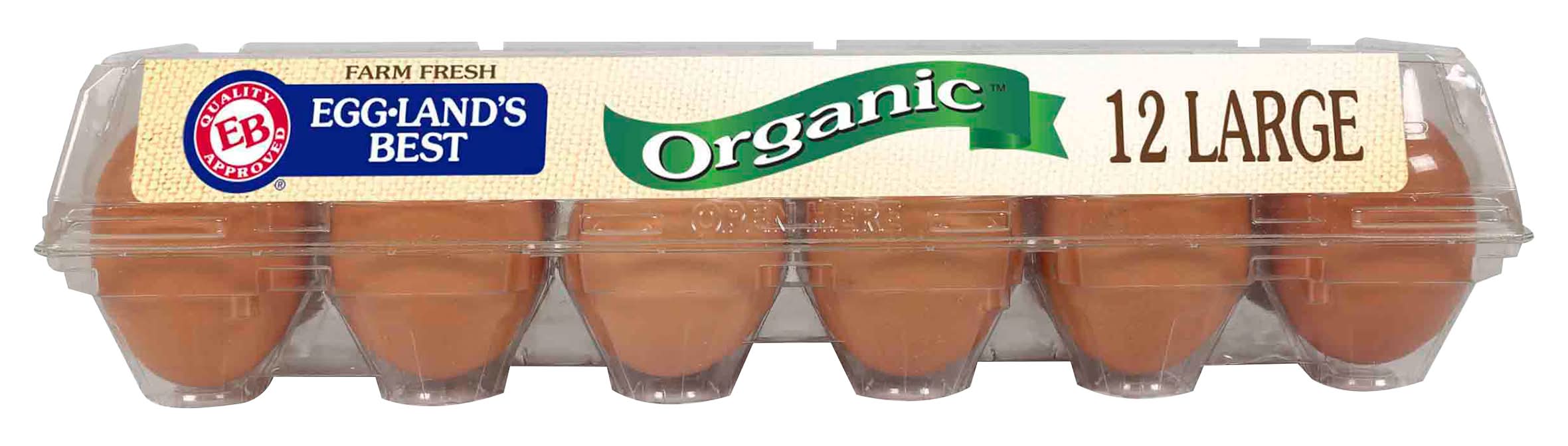 Eggland's Best Organic Farm Fresh Eggs, L (1.5 lbs, 12 ct)