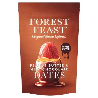 Forest Feast Peanut Butter, Milk Chocolate Dates (140g)