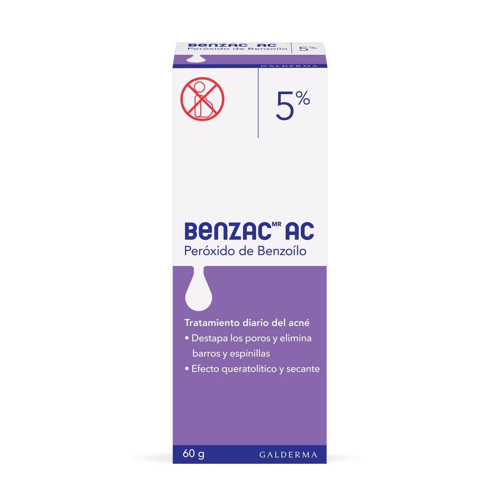 Galderma benzac ac peróxido de benzoílo gel 5% (60 g)
