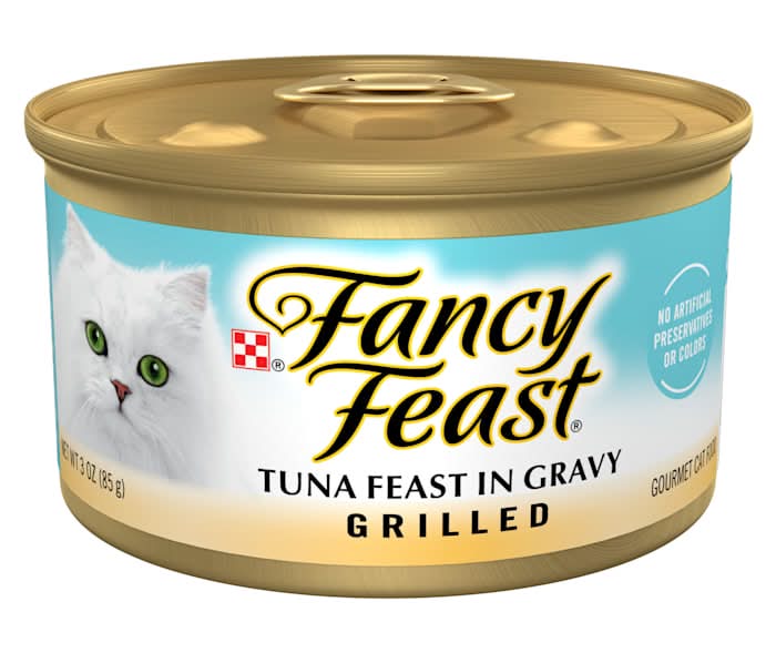 Fancy Feast Grilled Tuna Feast in Wet Cat Food Gravy, 3 oz.