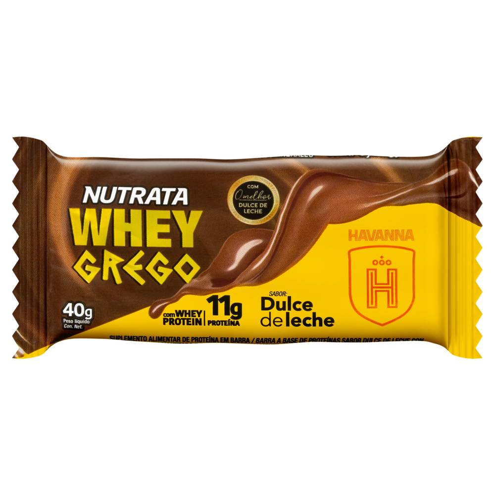 Nutrata · Whey grego bar dulce de leche havanna (40 g)