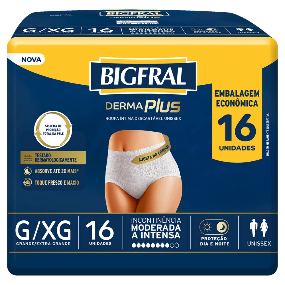 Bigfral · Roupa íntima descartável pants premium - G/XG (16 un)