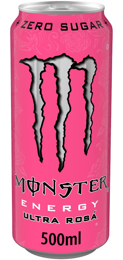 Monster Energy - Boisson énergisante zéro sucre, ultra rosá (500ml)