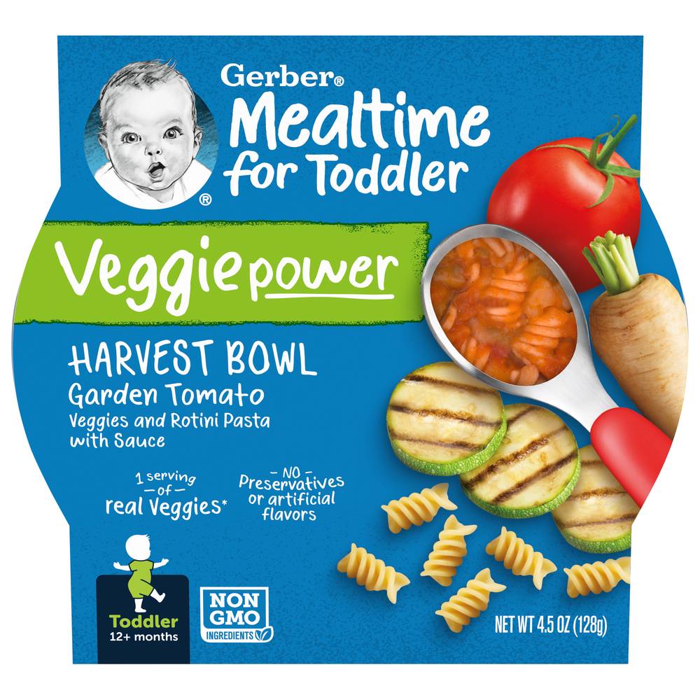 Gerber 12+ Months Garden Tomato Rotini Pasta Baby Food