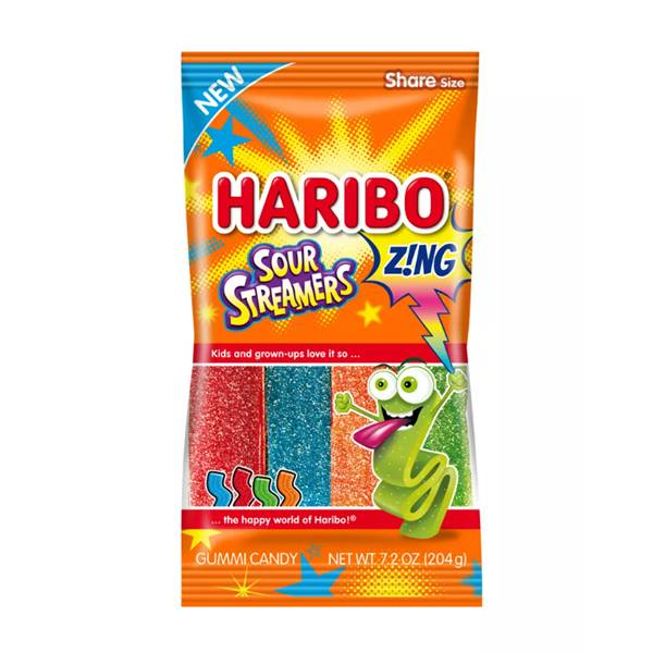 Haribo Zing! Sour Streamers (7.2 oz)