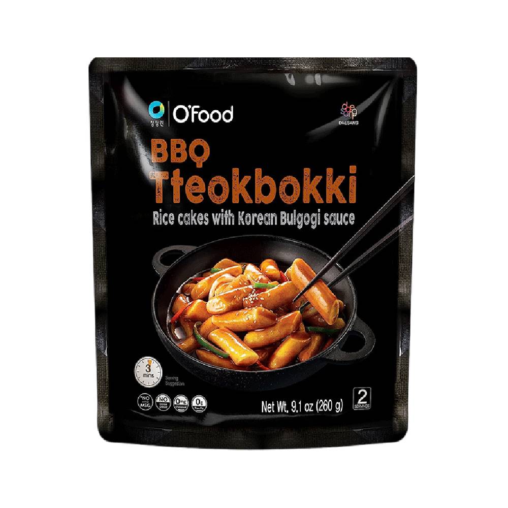 O'Food Bbq Tteokbokki Rice Cakes With Korean Bulgogi Sauce