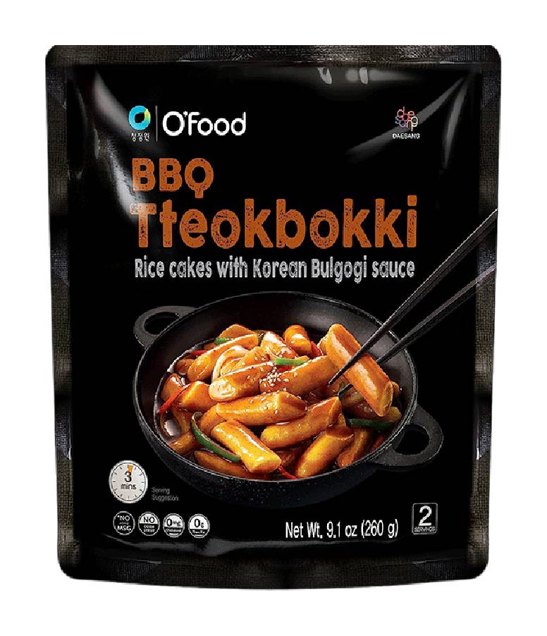 O'Food Bbq, Tteokbokki Rice Cakes With Korean Bulgogi Sauce (260g)